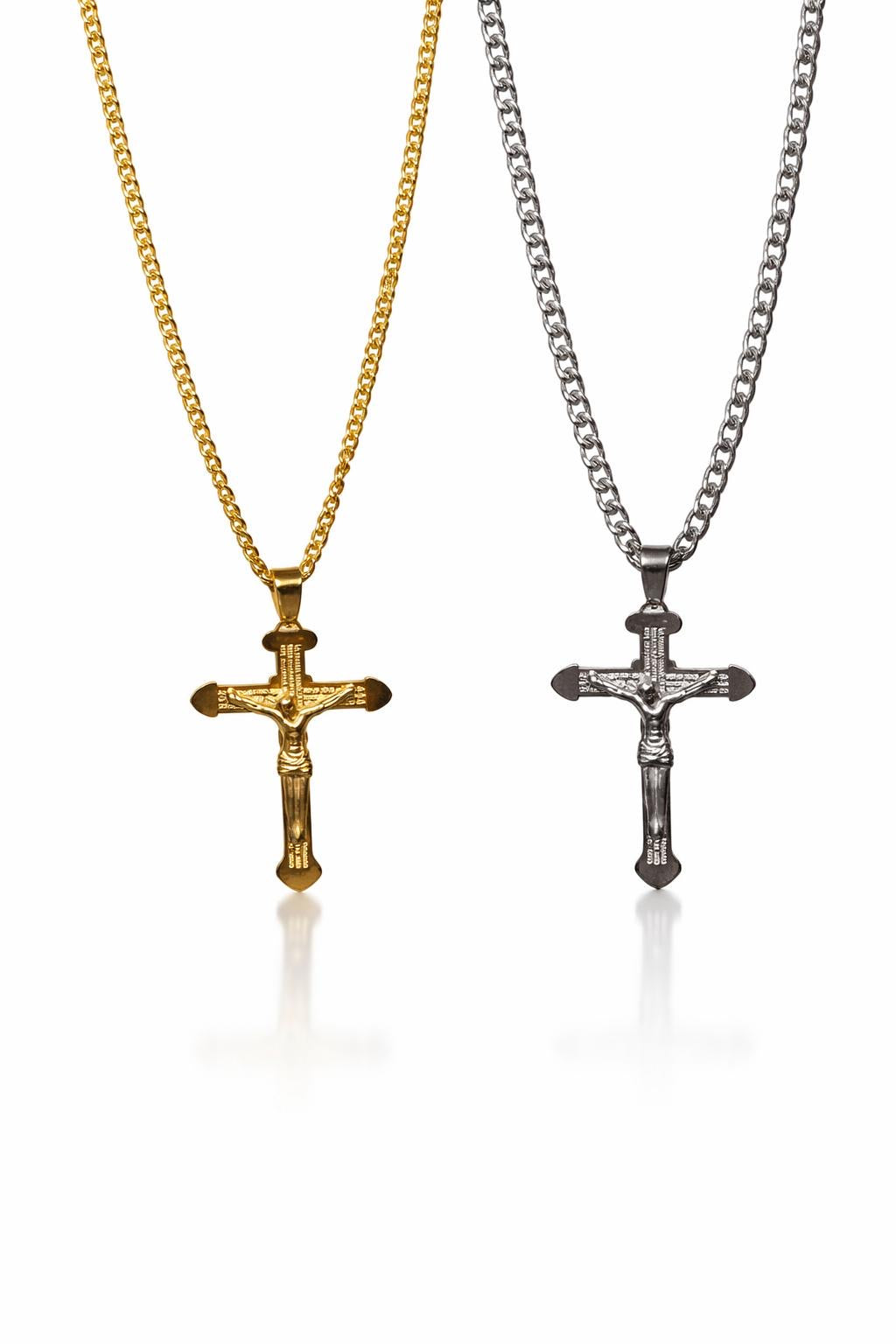 Classic Gold Crucifix Necklace
