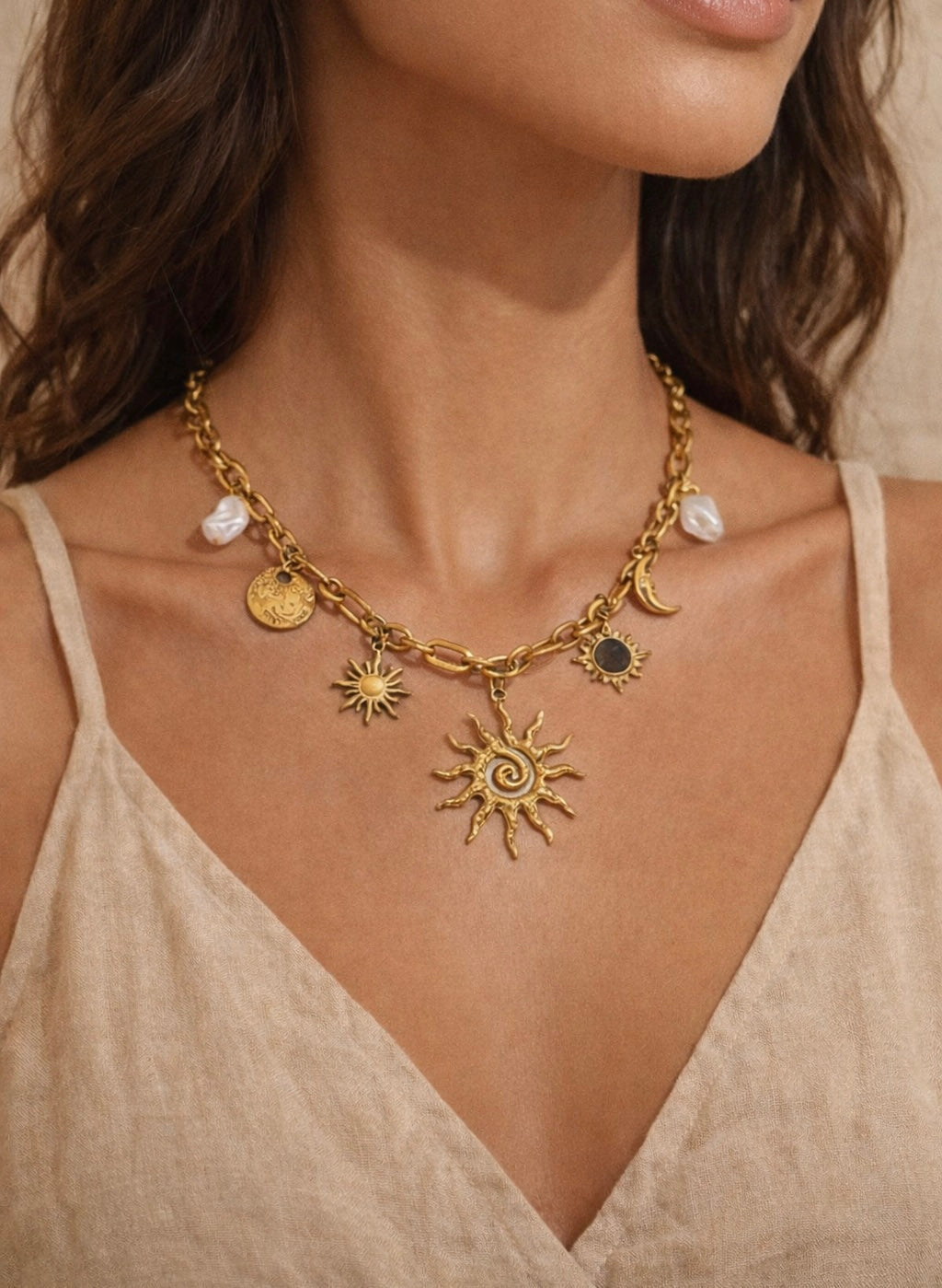 Solar Charm Necklace