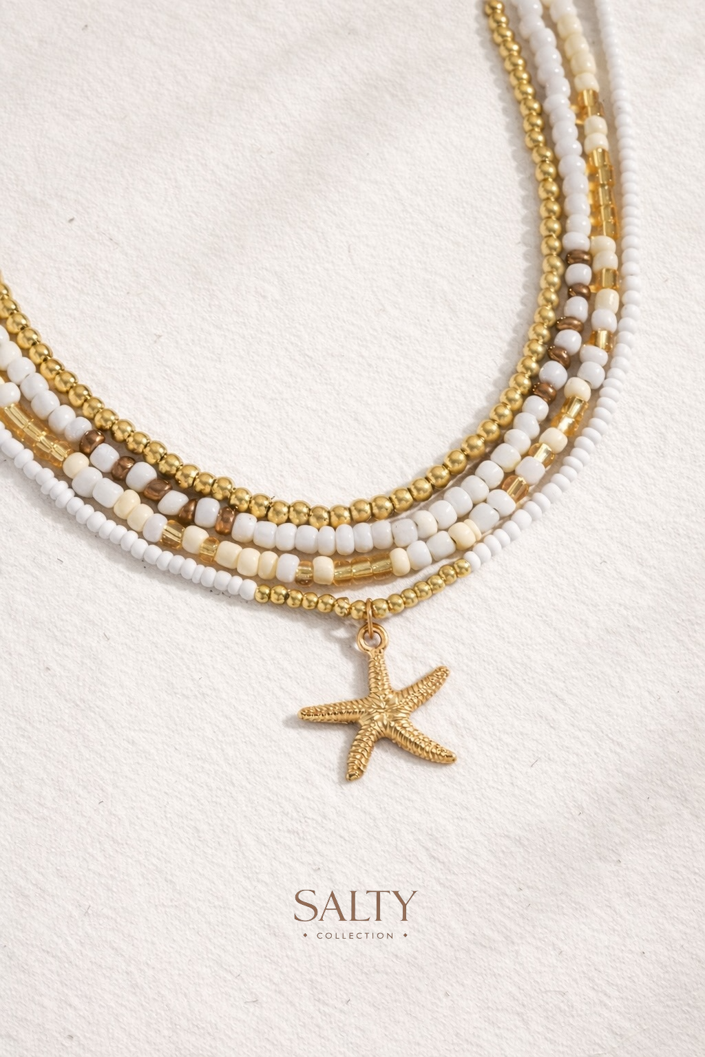 Golden Shore Star Necklace