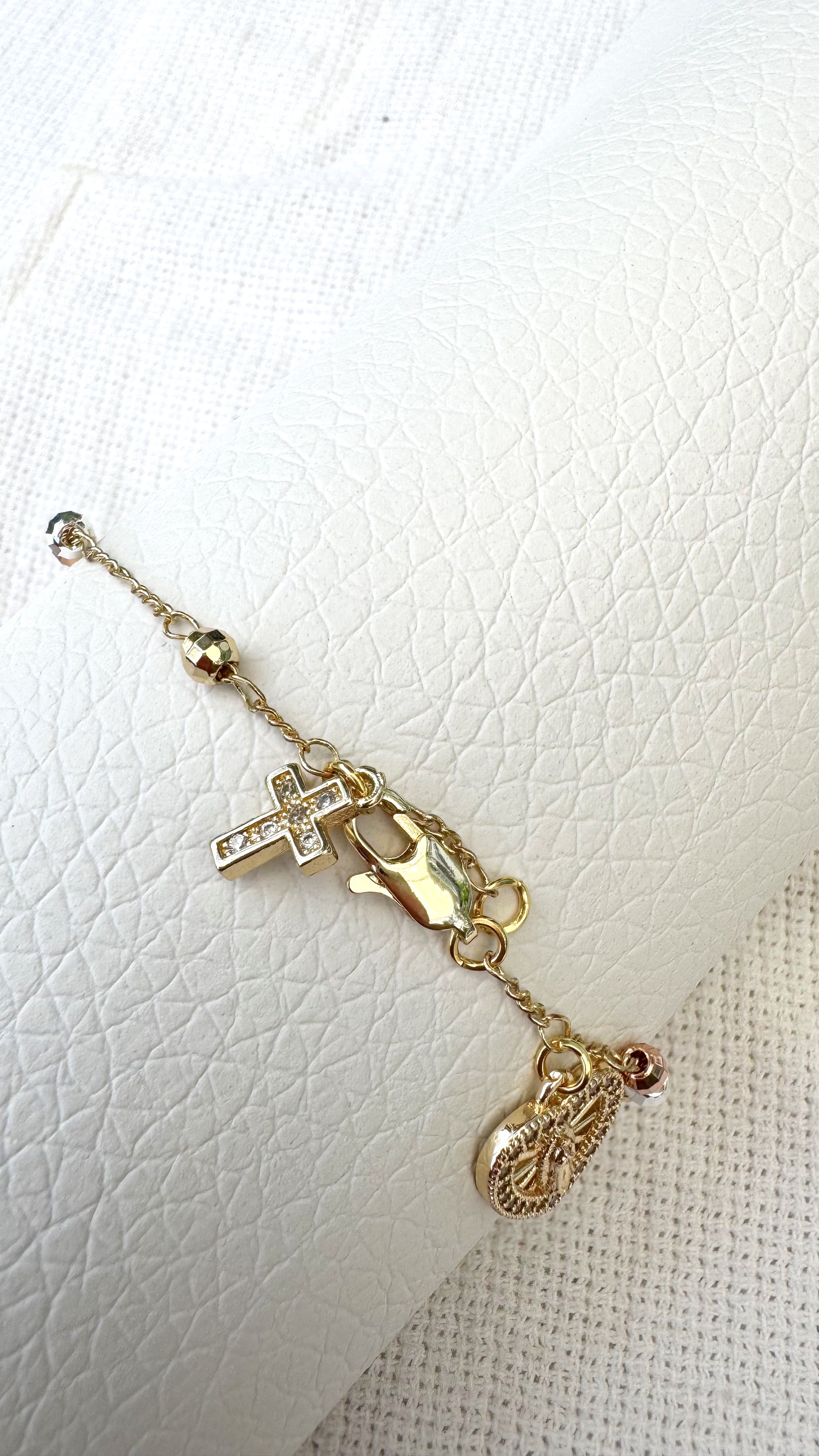 Rosary Bracelet Duo – Silver & Rose Gold