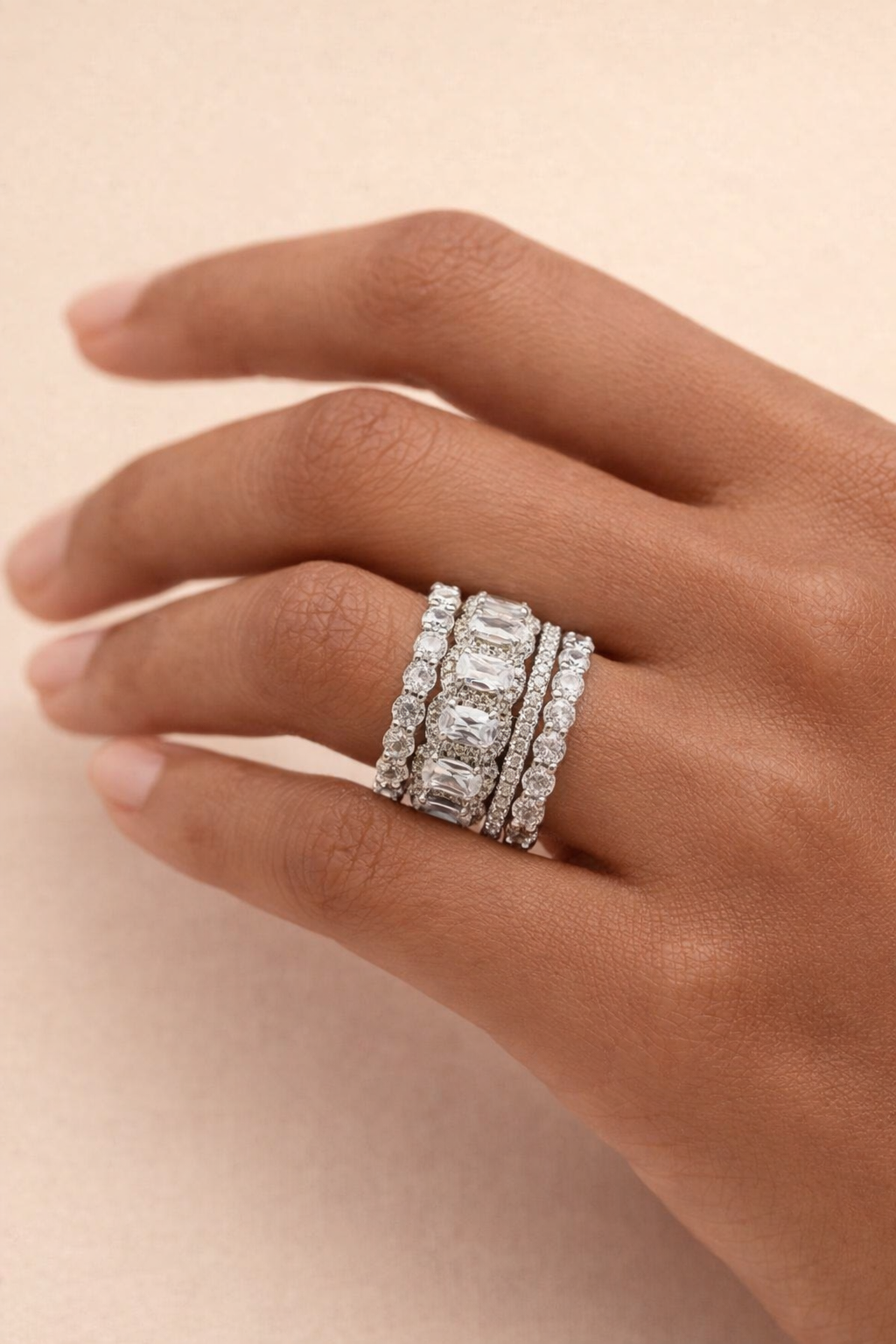 Eternal Glow Stack Ring