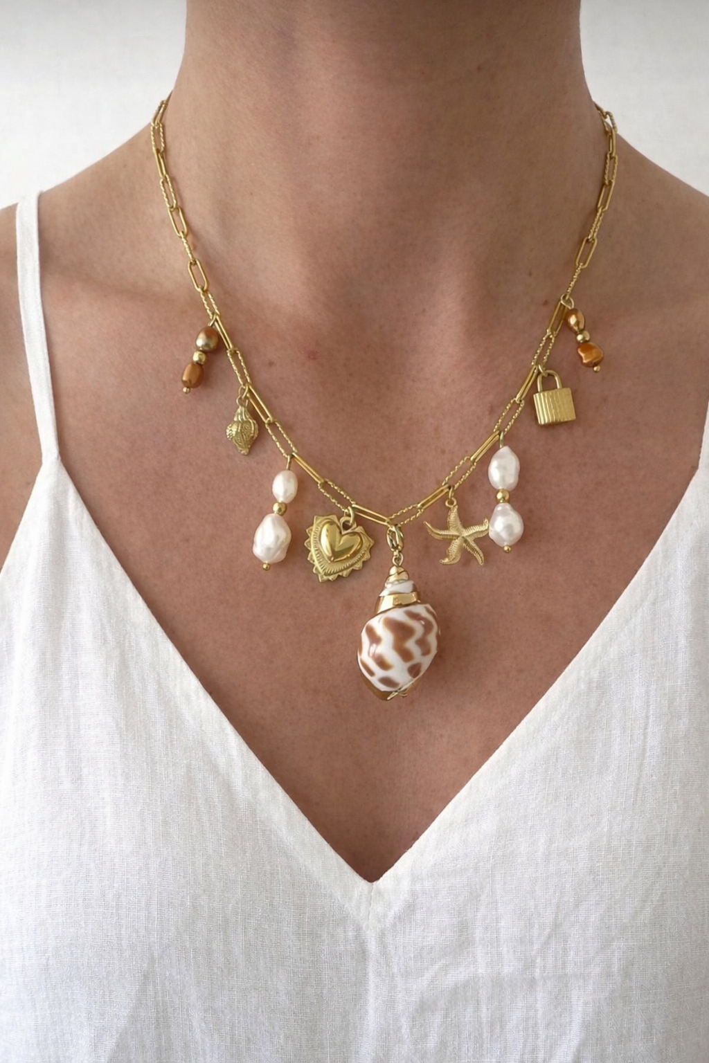 Salty Ocean Charm Necklace
