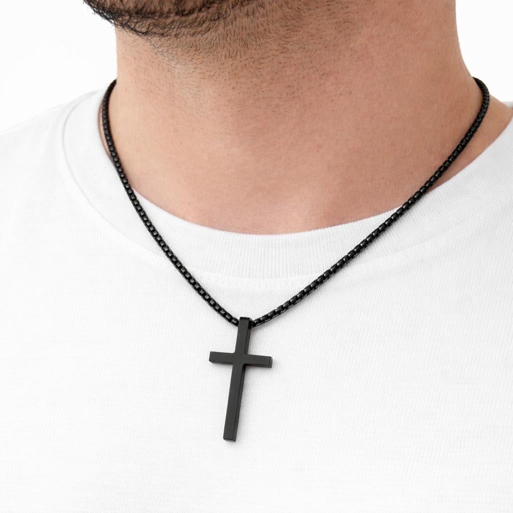 Midnight Faith Cross Necklace
