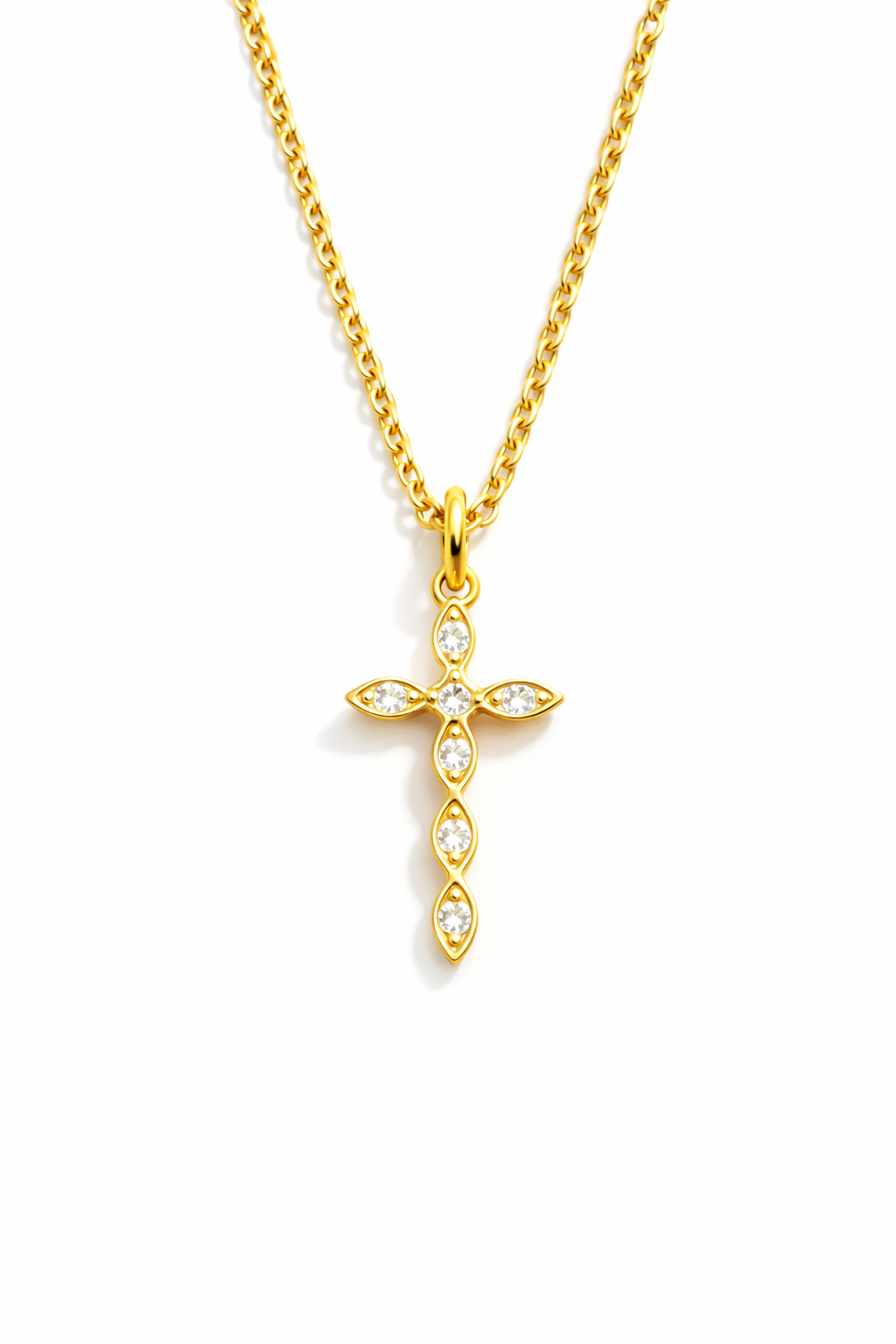 Halo Cross Necklace