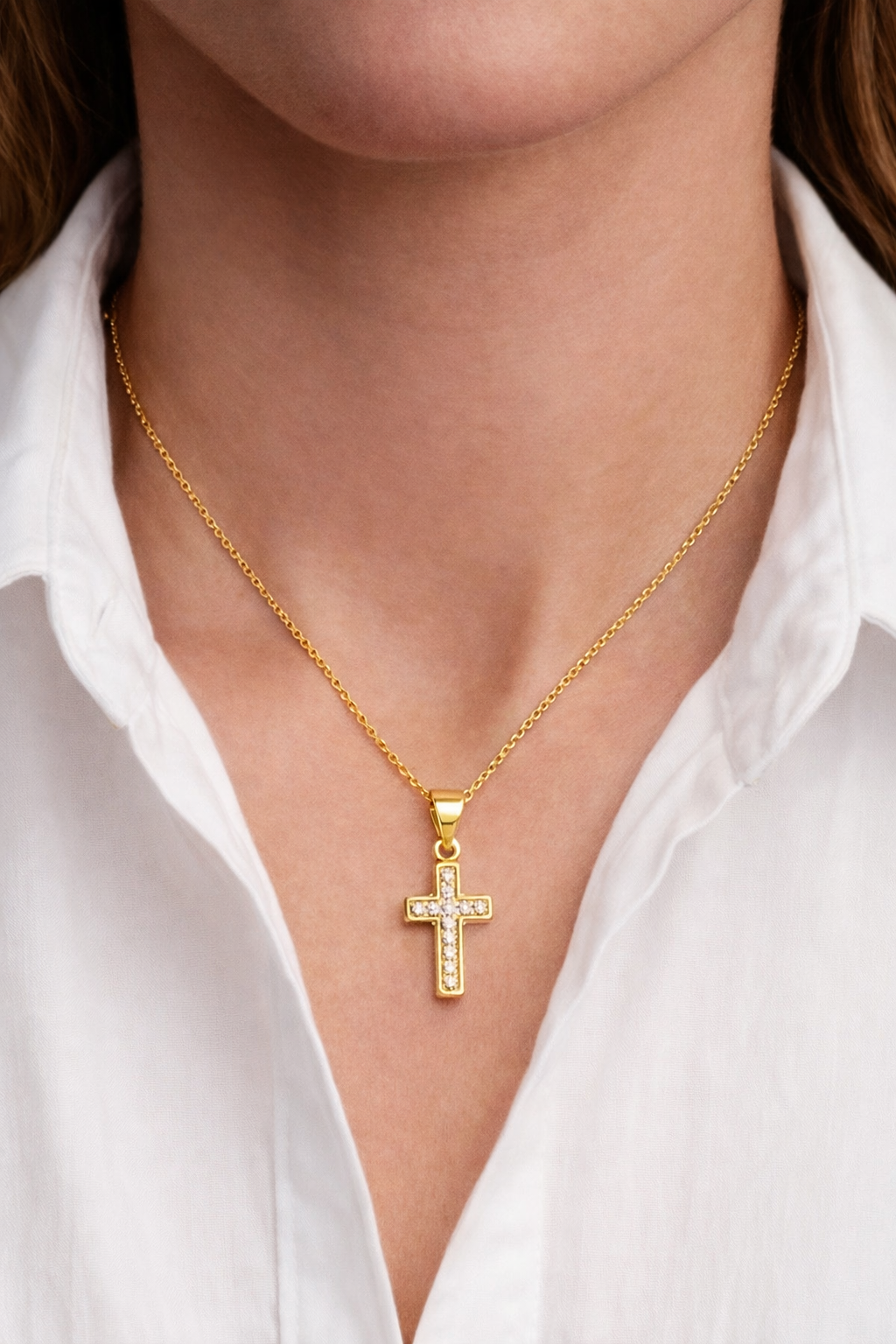 Luminous Cross Necklace