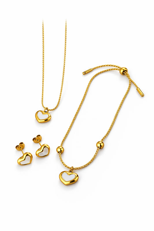Golden Heart Trio Set