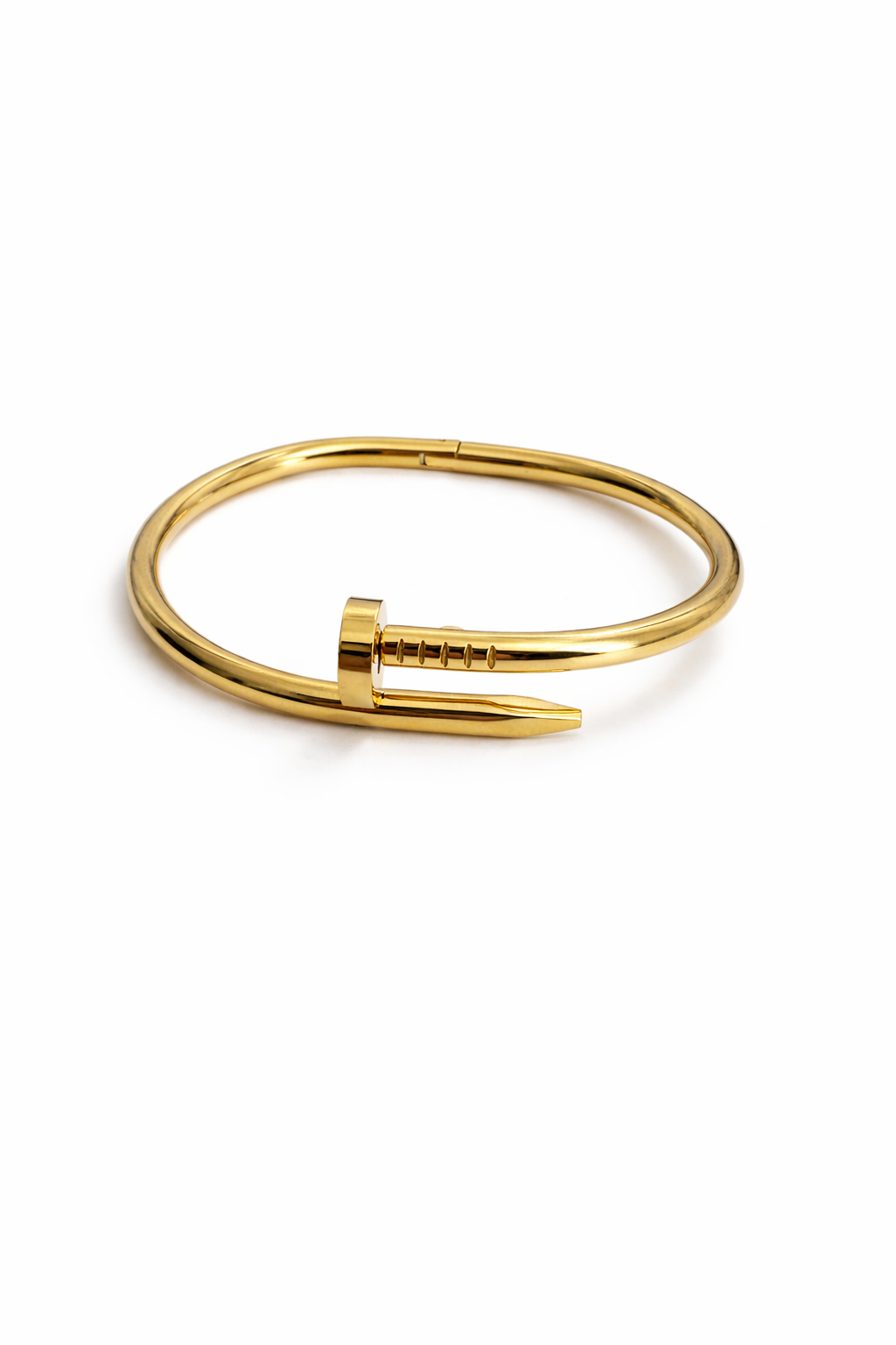 Golden Nail Cuff Bracelet