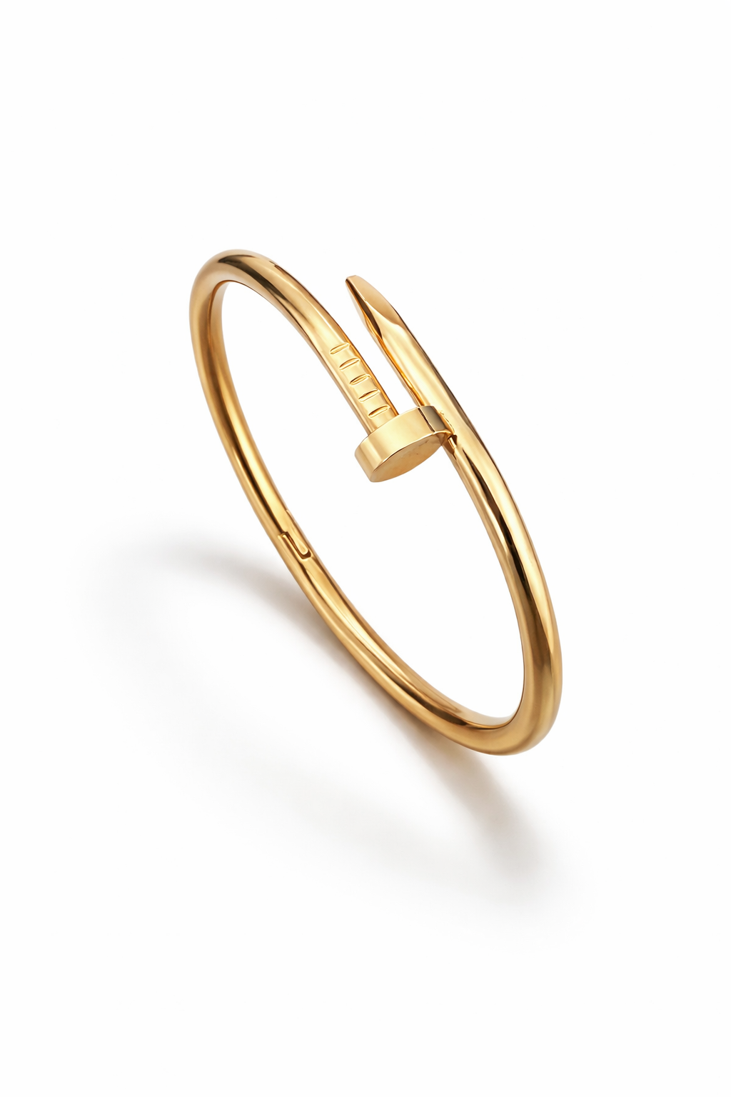 Golden Nail Cuff Bracelet