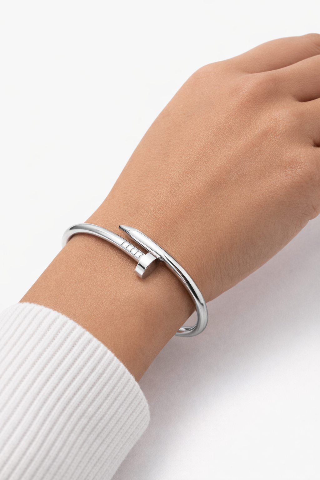 Golden Nail Cuff Bracelet