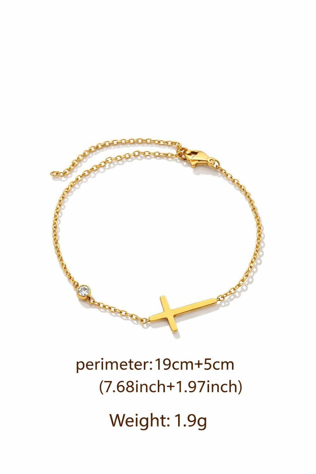Minimal Cross Bracelet