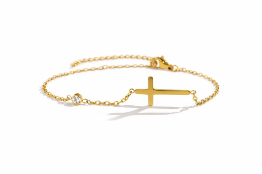 Minimal Cross Bracelet