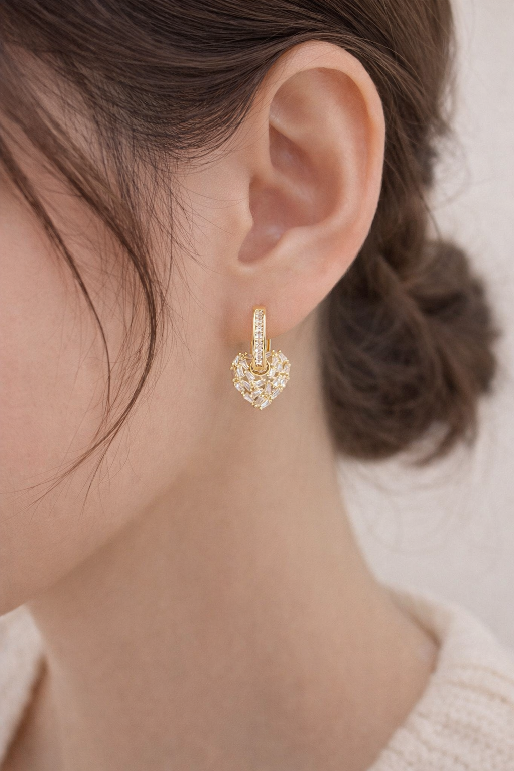 Golden Heart Luxe Earrings