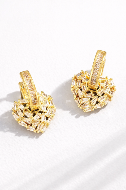 Golden Heart Luxe Earrings