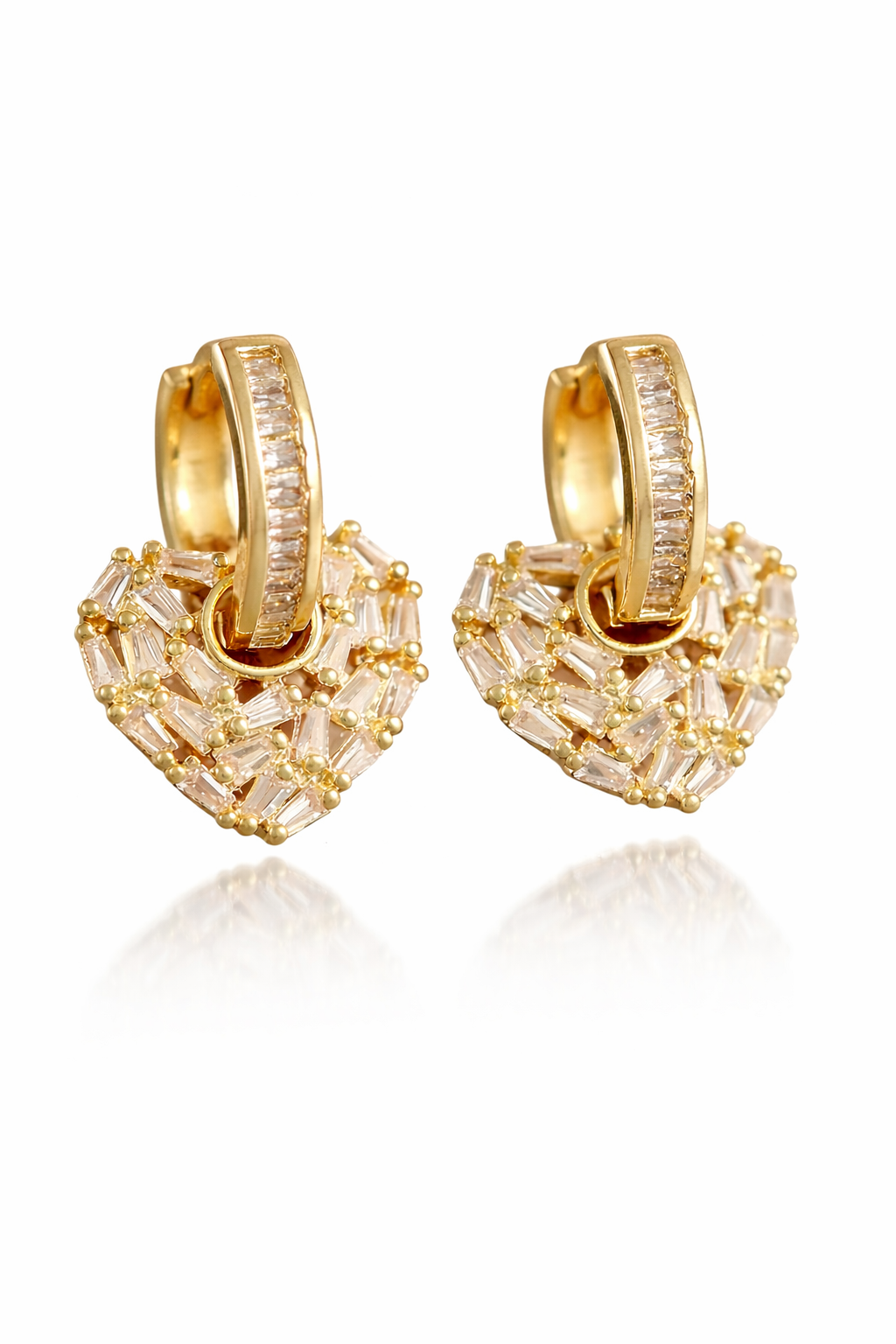 Golden Heart Luxe Earrings