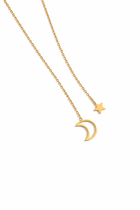 Celestial Moon & Star Necklace