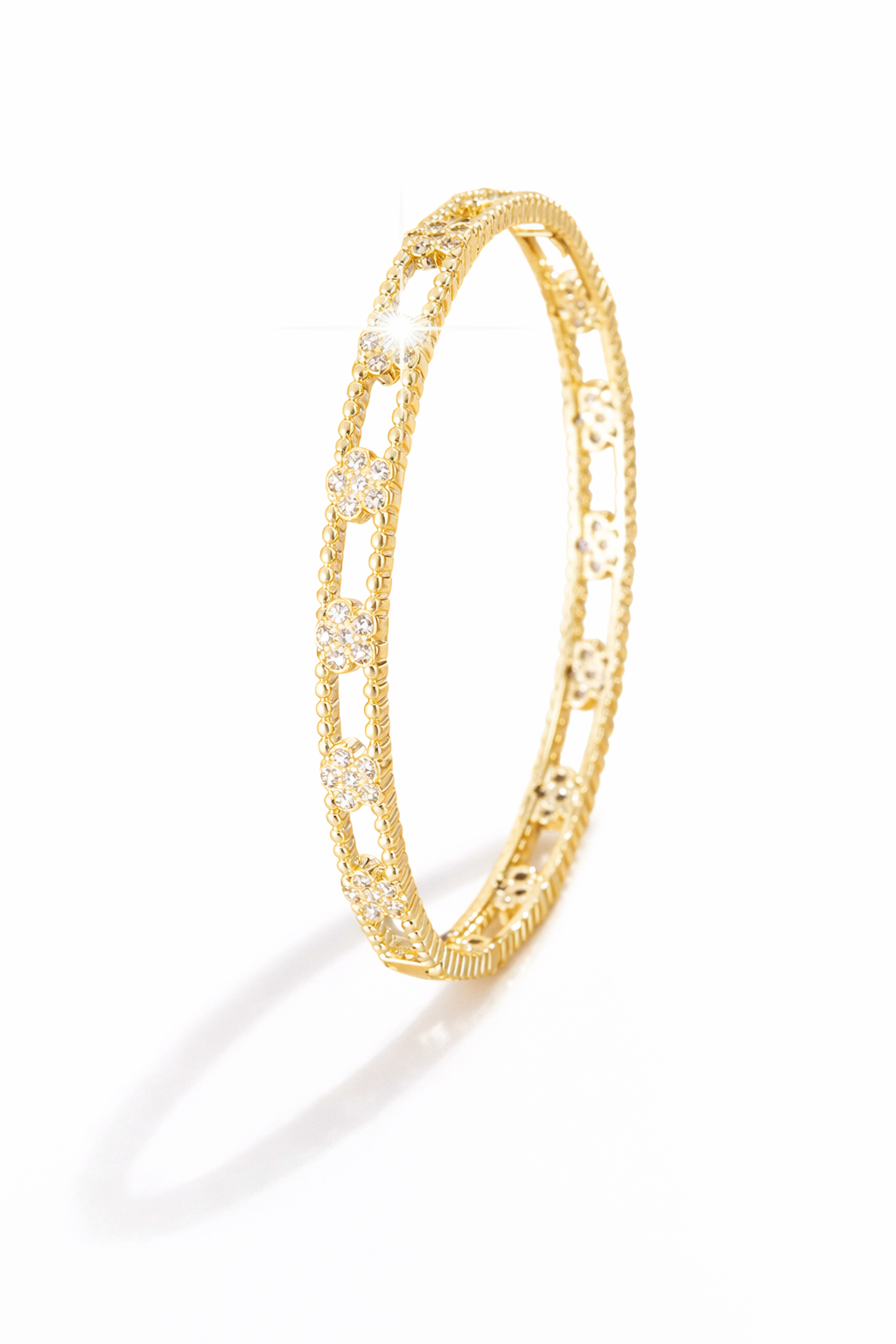 Lucky Clover Sparkle Bracelet