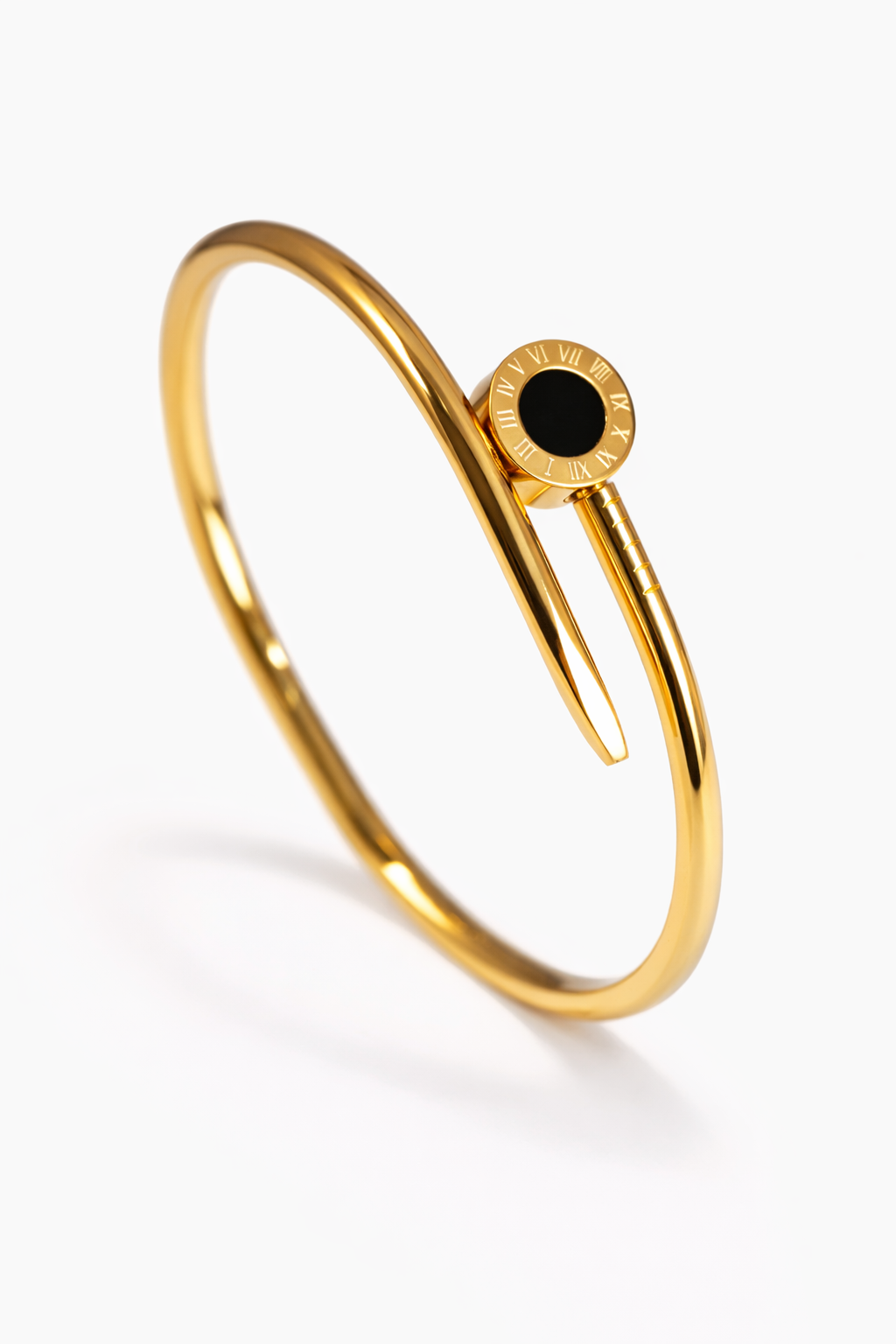 Roman Nail Gold Bracelet