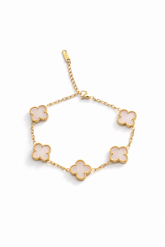 Nude Clover Charm Bracelet