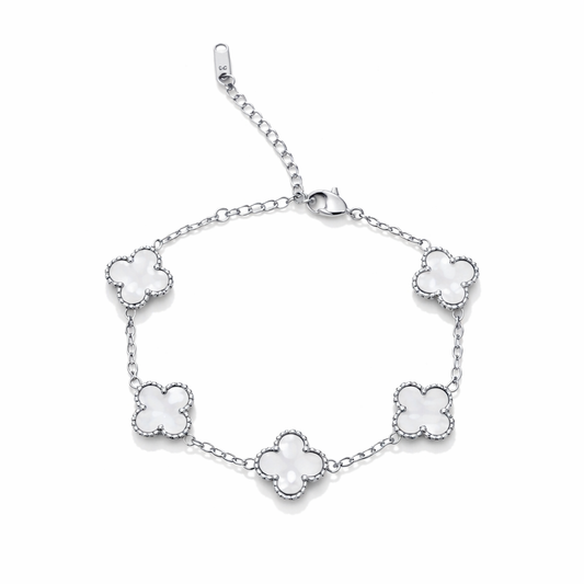 Silver Clover Bracelet