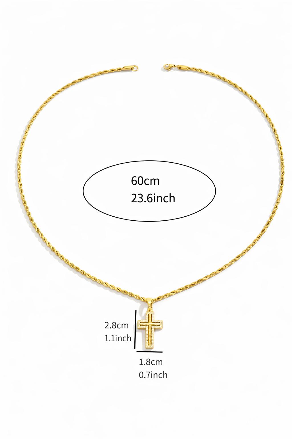 Radiant Cross Necklace