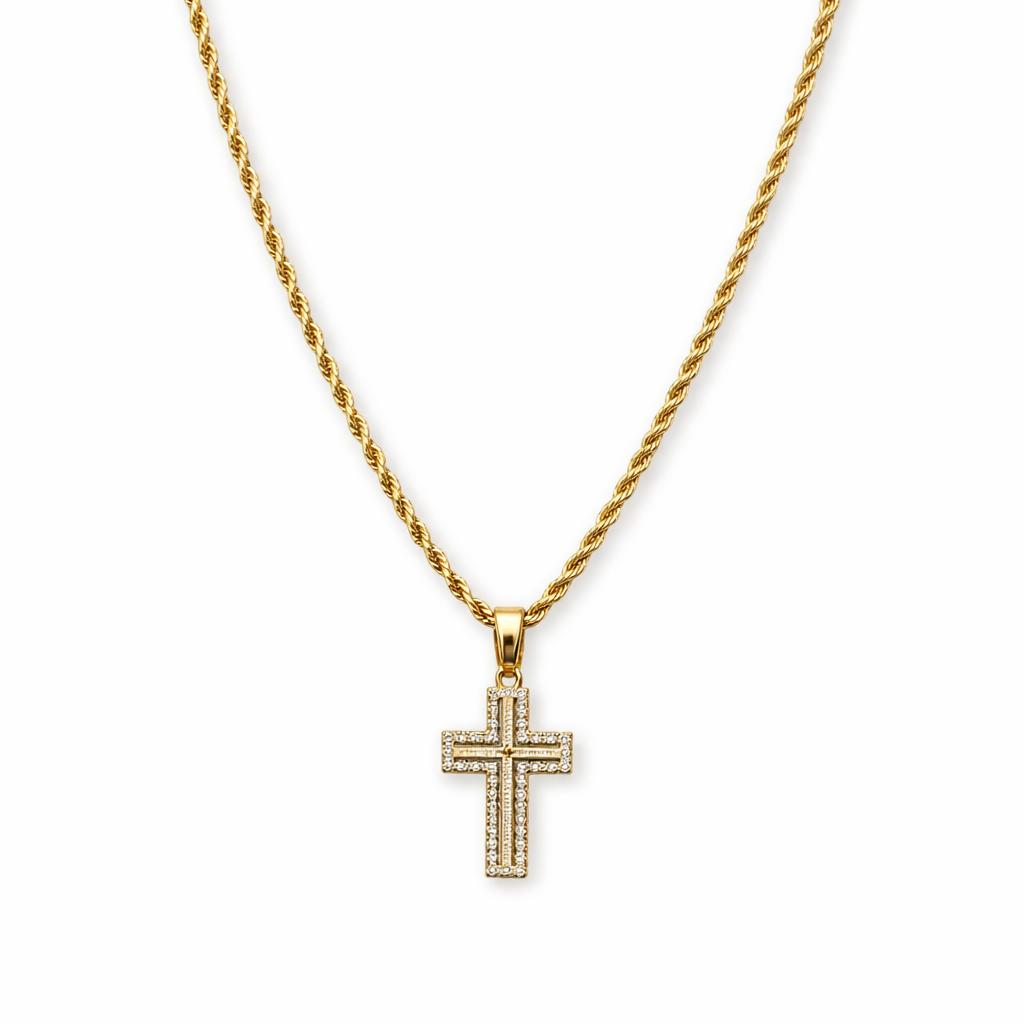 Radiant Cross Necklace