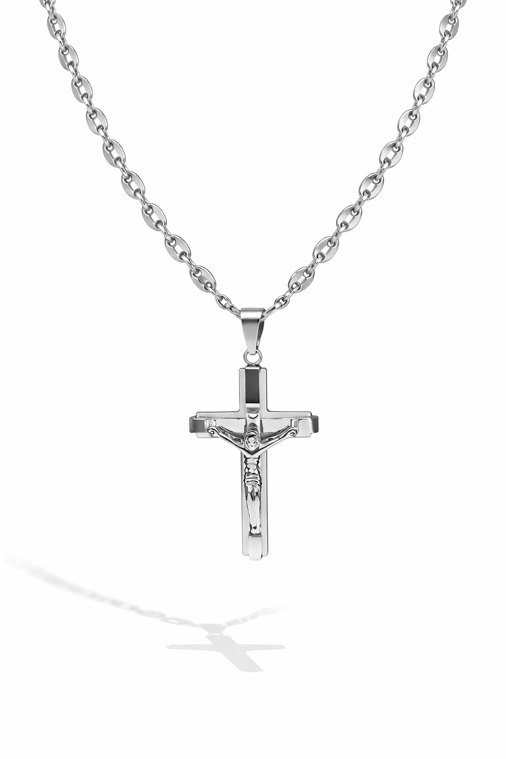 Classic Gold Crucifix Necklace