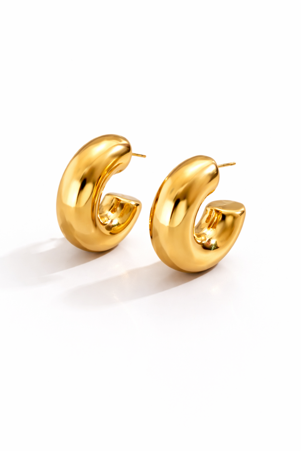 Luna Bold Gold Hoops