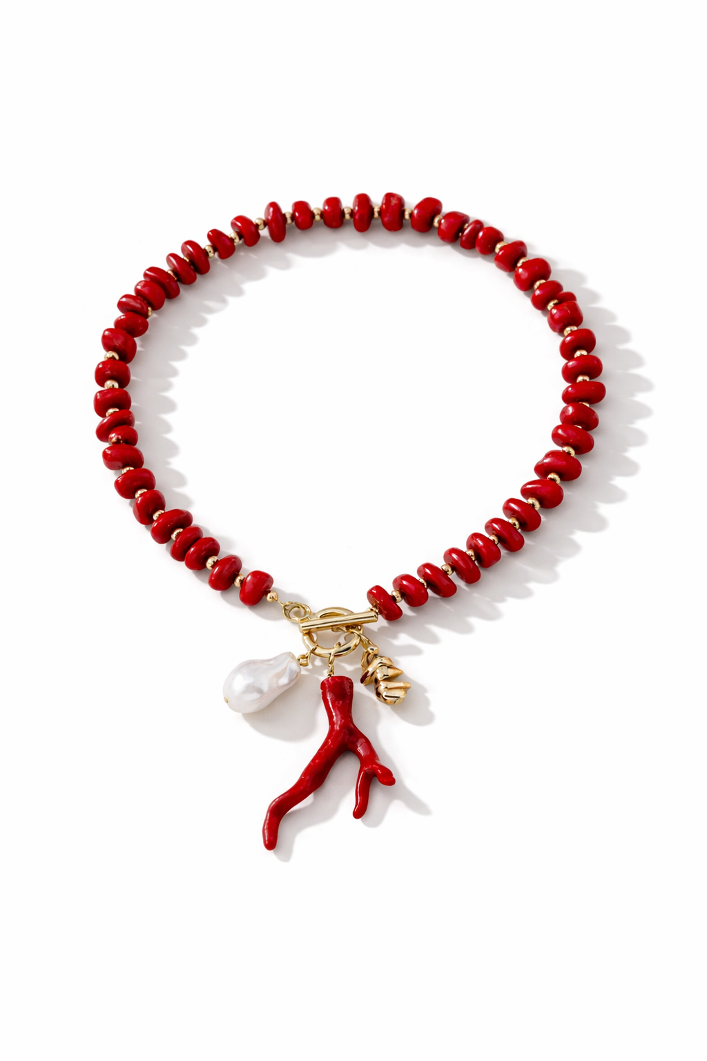 Coral Charm Necklace