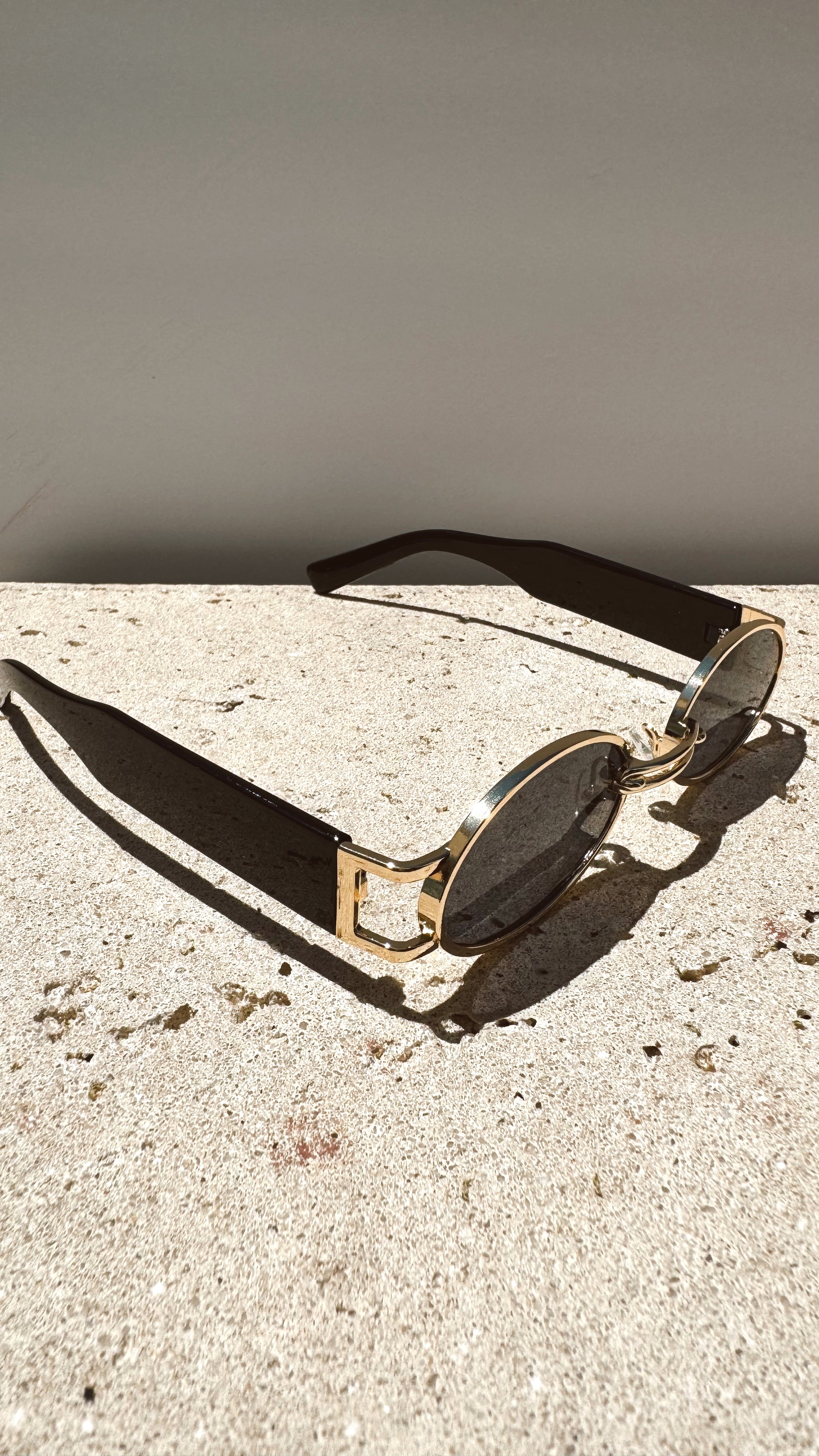 Black Oval Sunglasses