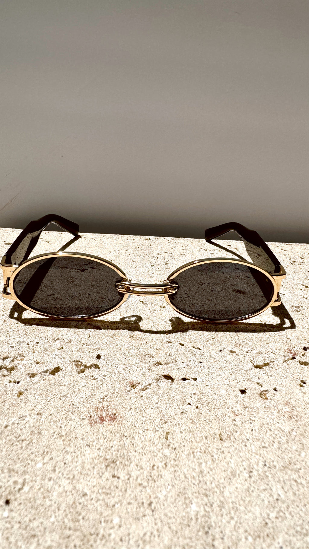 Black Oval Sunglasses
