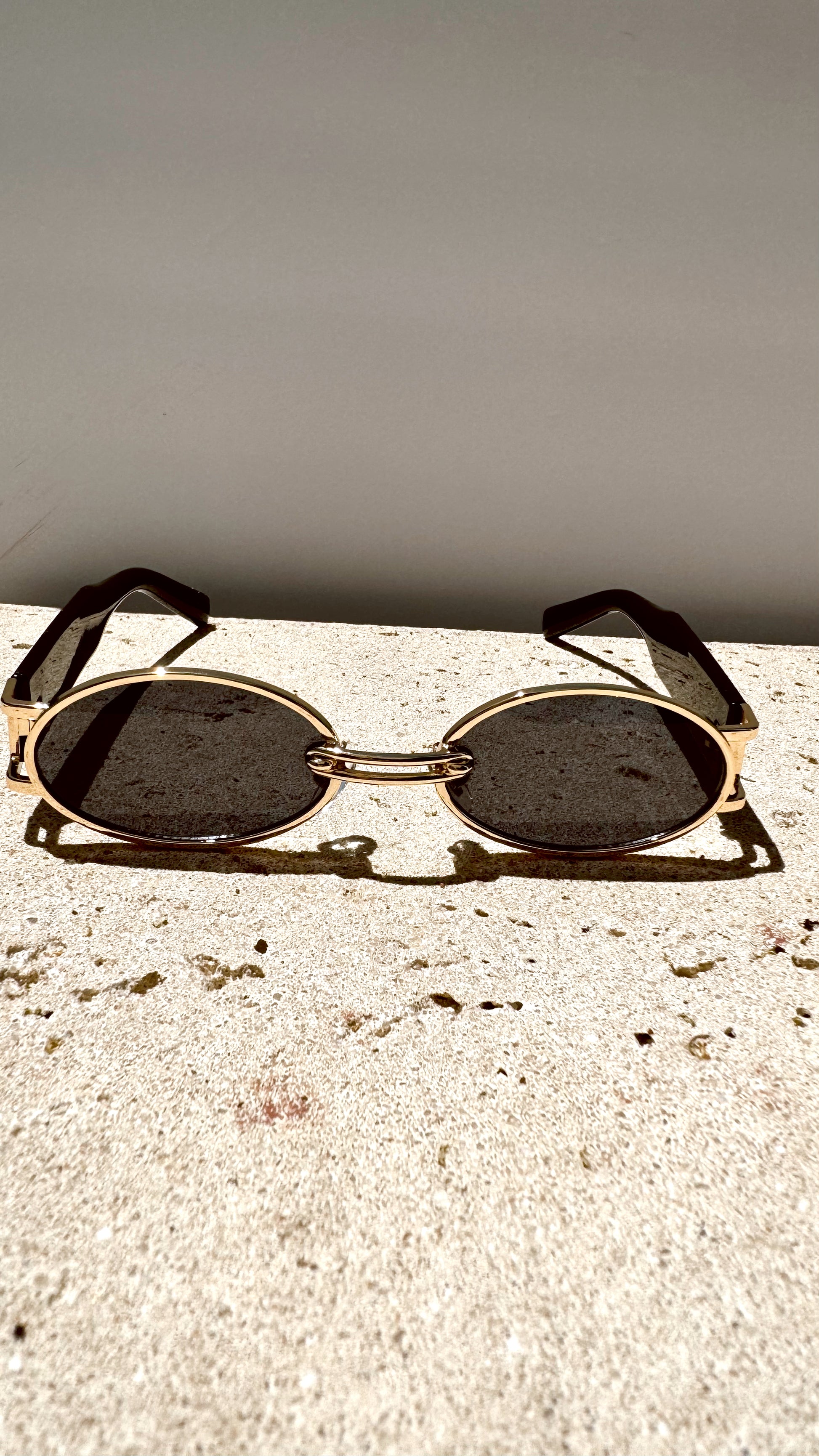 Black Oval Sunglasses
