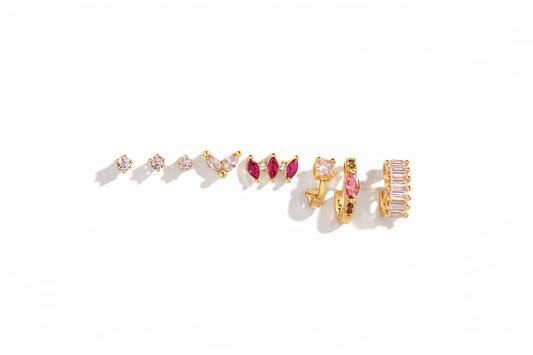 Romantic Pink Ear Stack Set