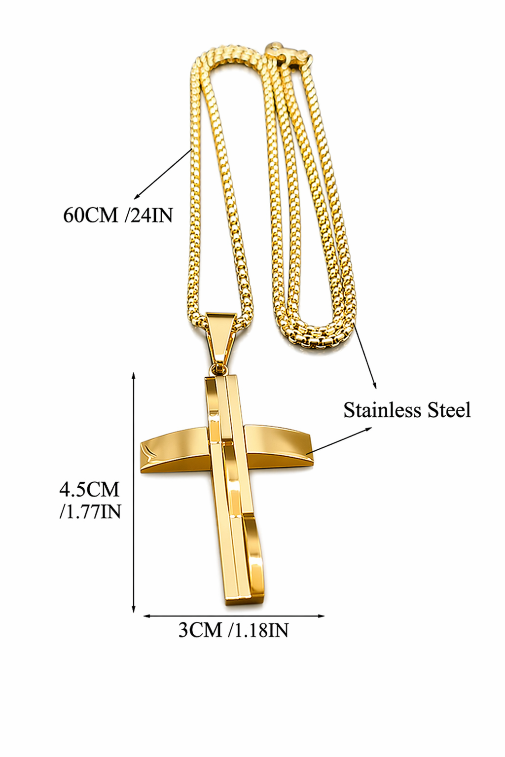 Divine Layered Cross Necklace